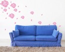 Roses Flying Vinyl Decals Modern Wall Art Stickers